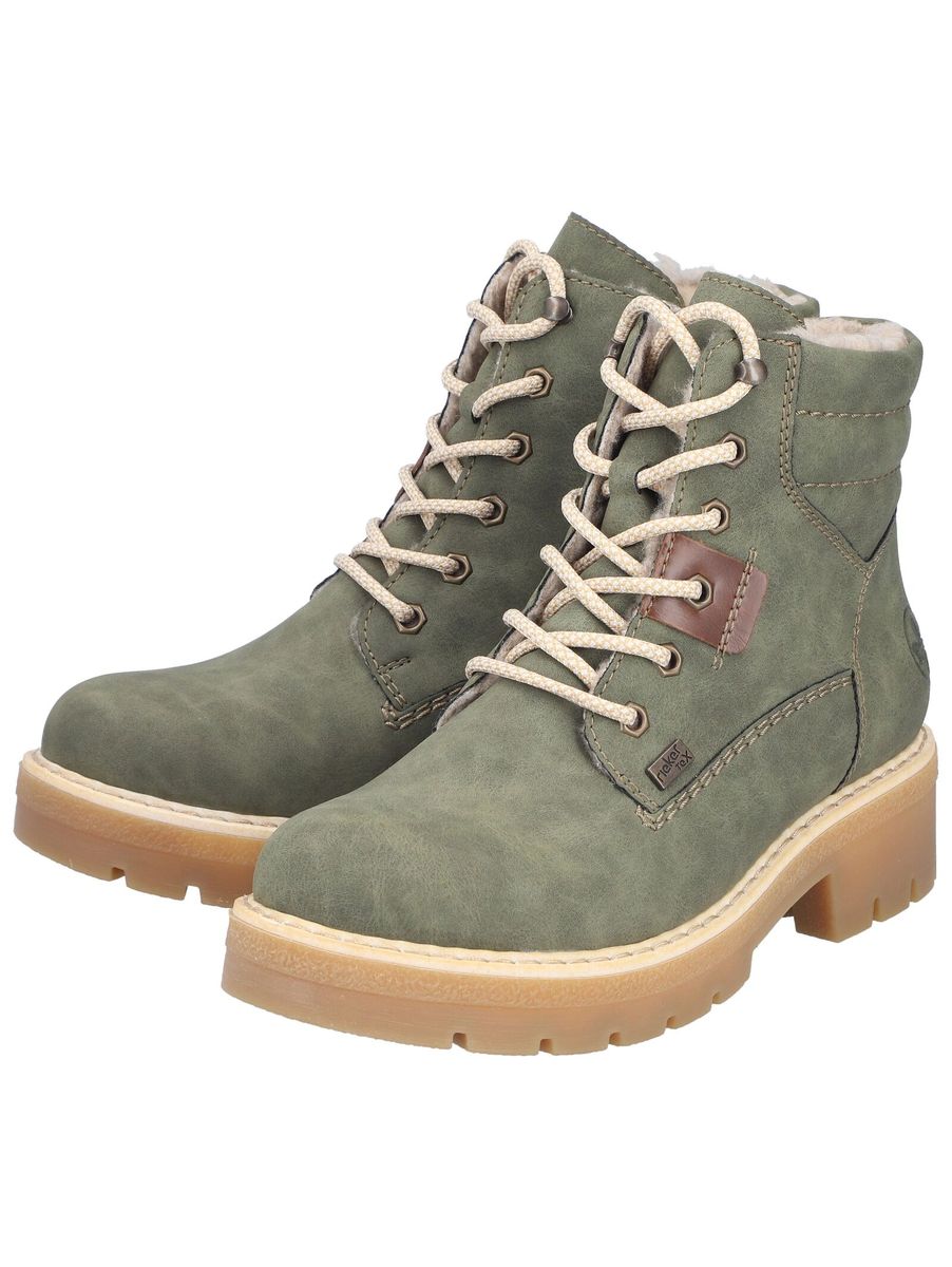 Grüne Schnürstiefelette