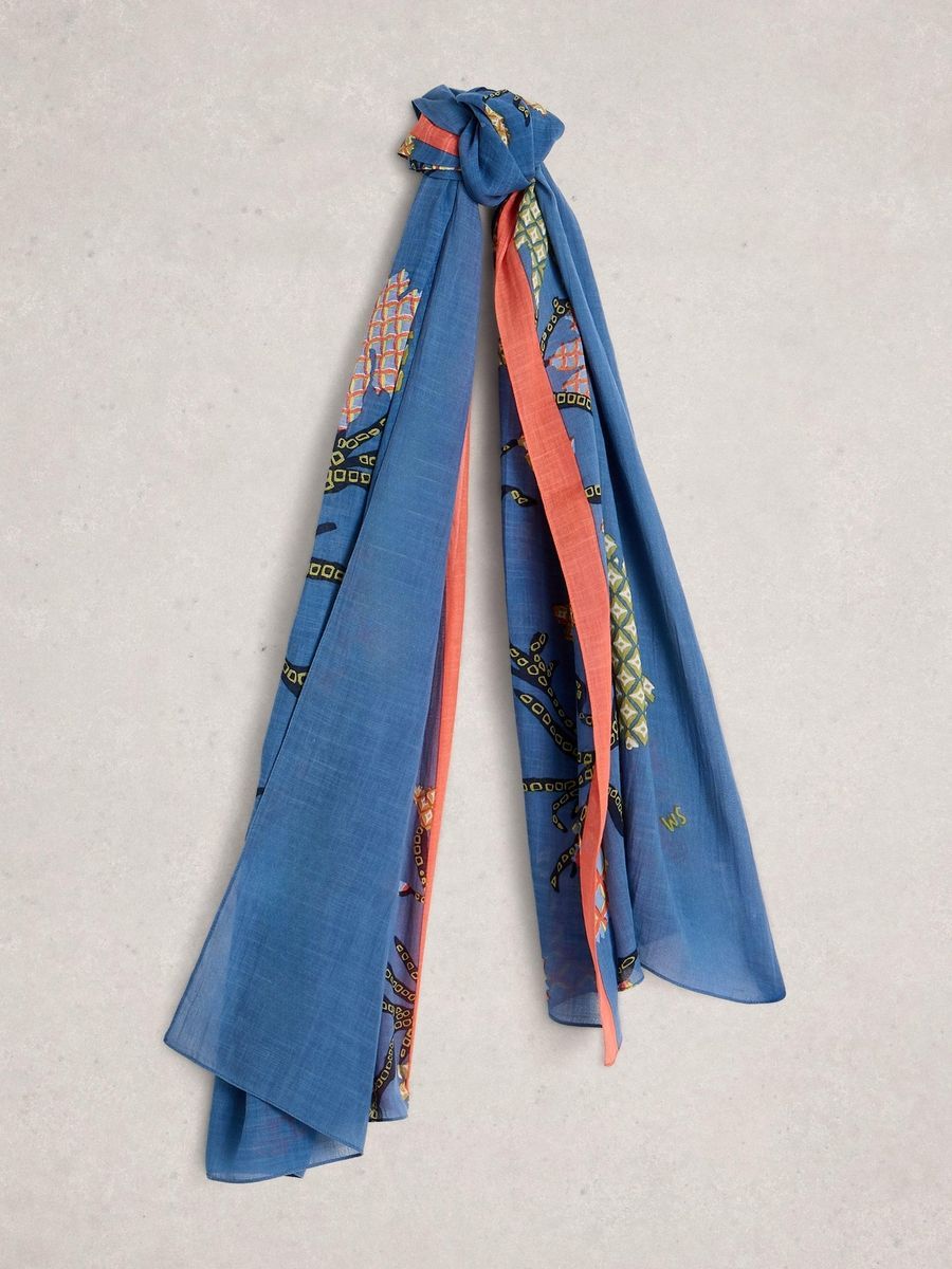 Leichter Schal mit Blumenmuster