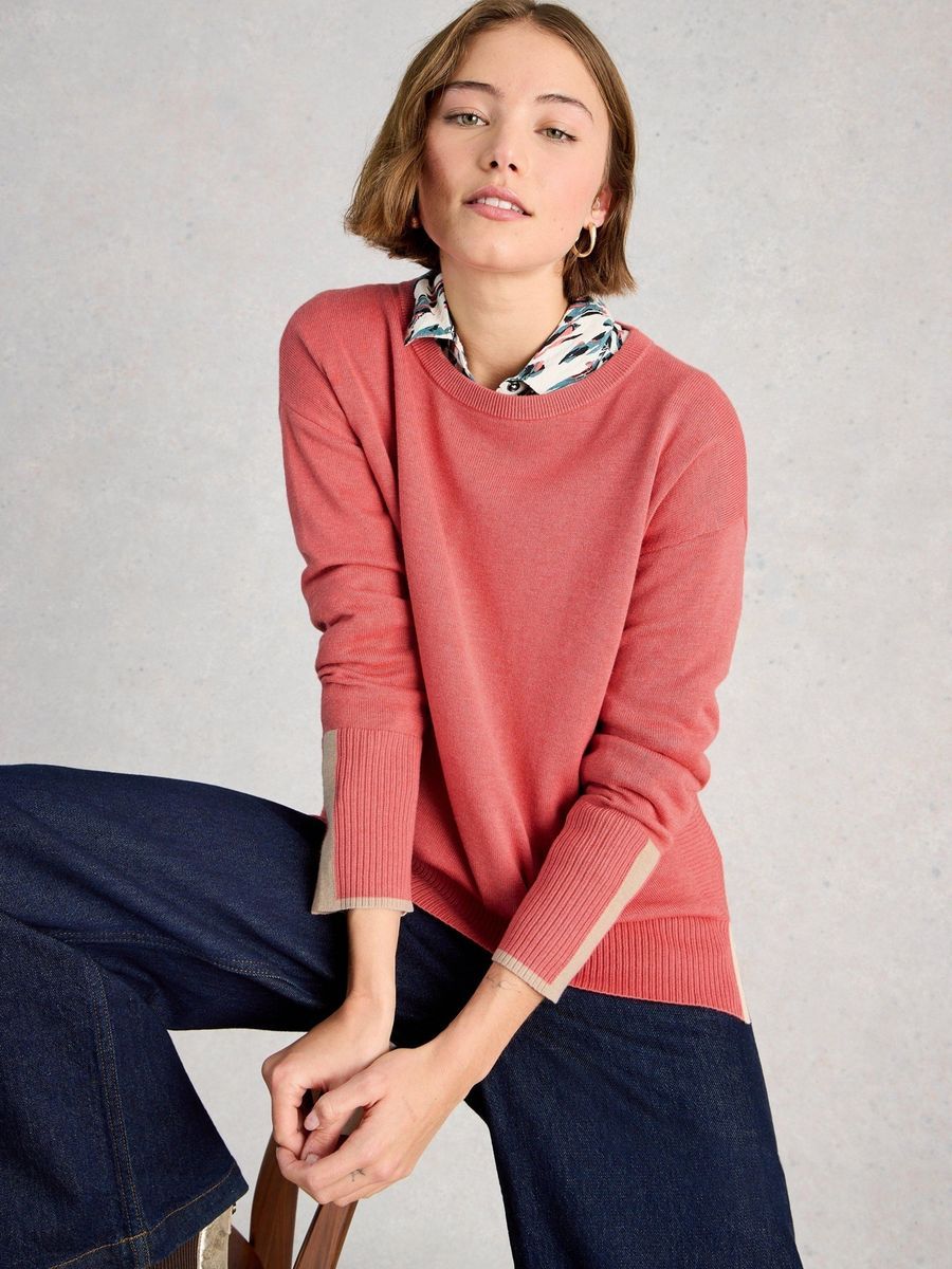 Pullover aus Baumwollmischung mit entspannter Passform
