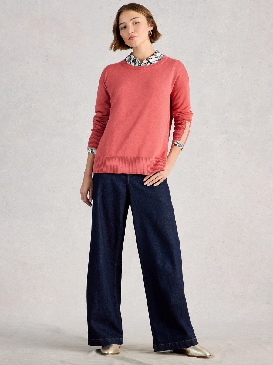 Pullover aus Baumwollmischung mit entspannter Passform