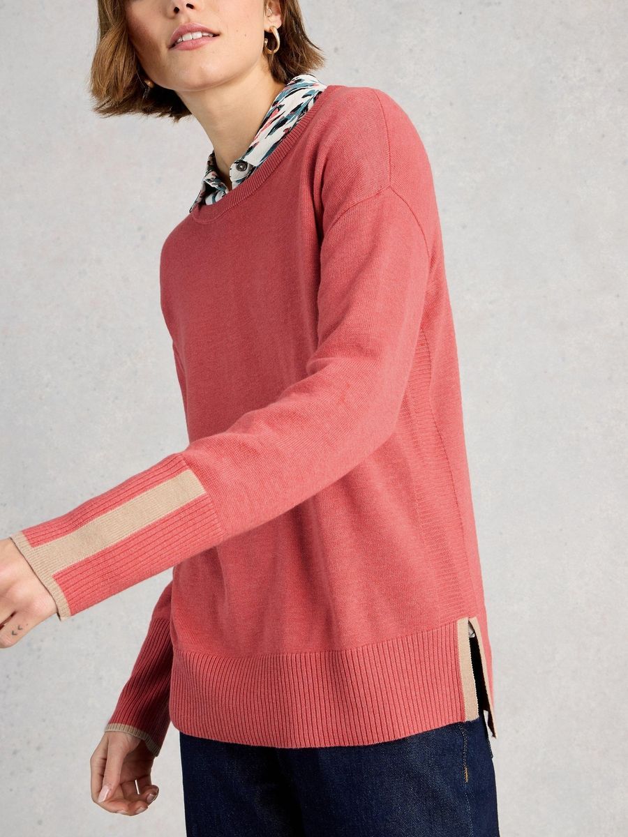 Pullover aus Baumwollmischung mit entspannter Passform