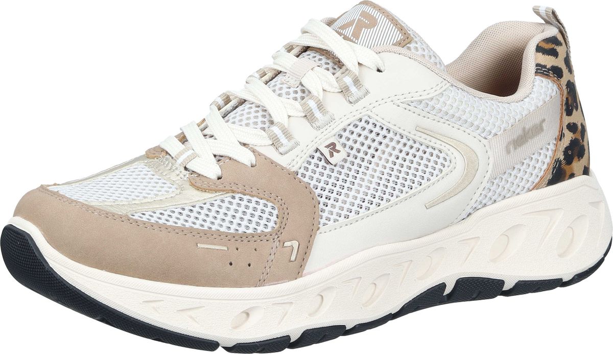 Beige Damen Sneaker mit Leopardenmuster