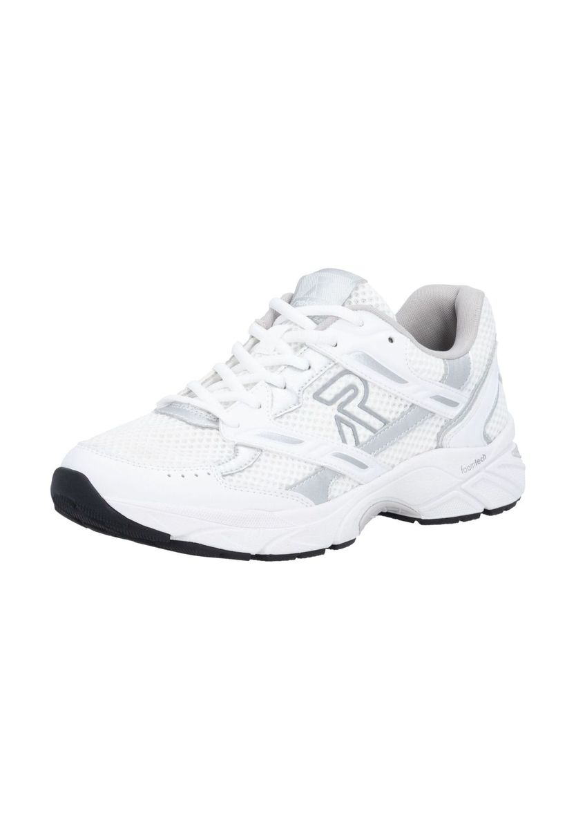 Sportlicher weißer Mesh-Walking-Sneaker