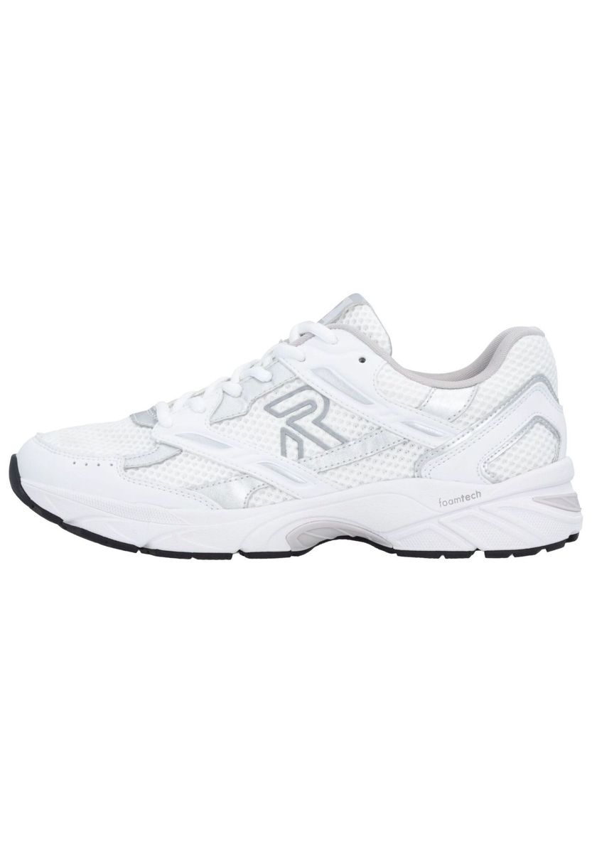 Sportlicher weißer Mesh-Walking-Sneaker