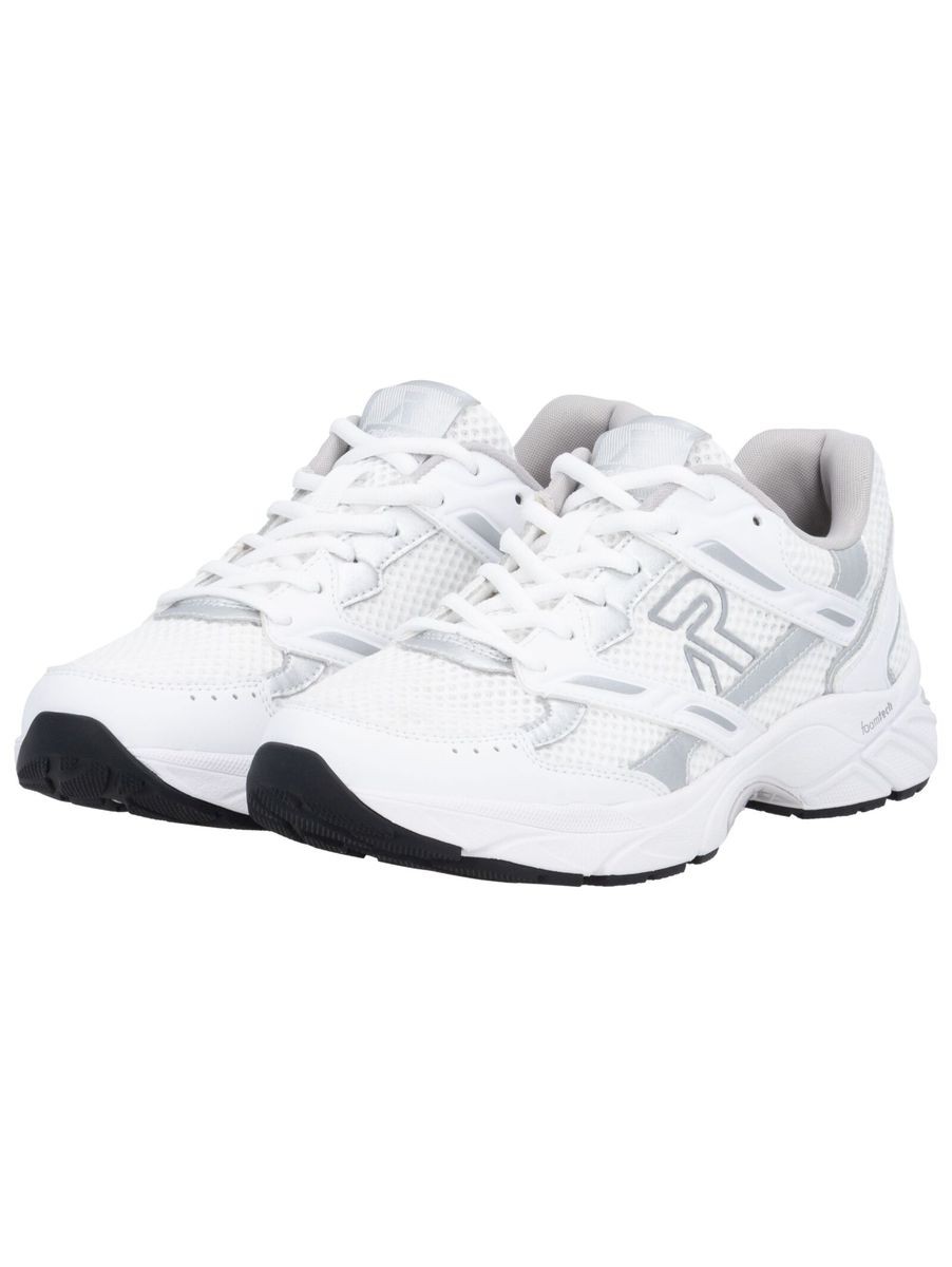 Sportlicher weißer Mesh-Walking-Sneaker