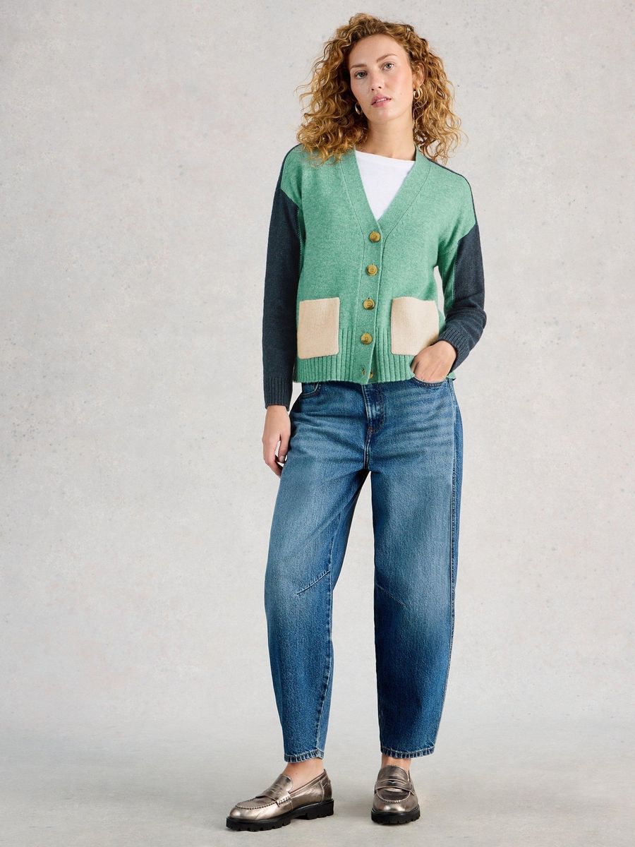 Strickjacke Mary mit Colour-Block-Design