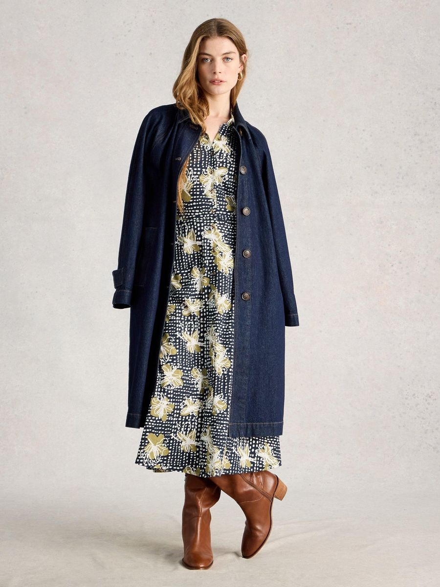 Jersey-Blusenkleid Rua mit Muster