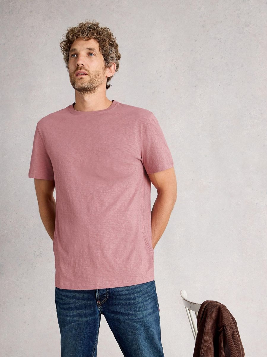 Klassisches Baumwoll-T-Shirt mit gerader Passform