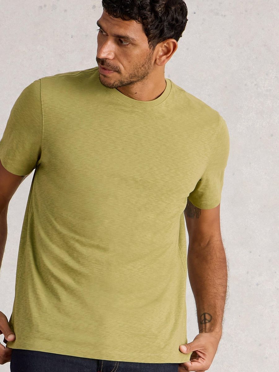 Klassisches Baumwoll-T-Shirt mit gerader Passform