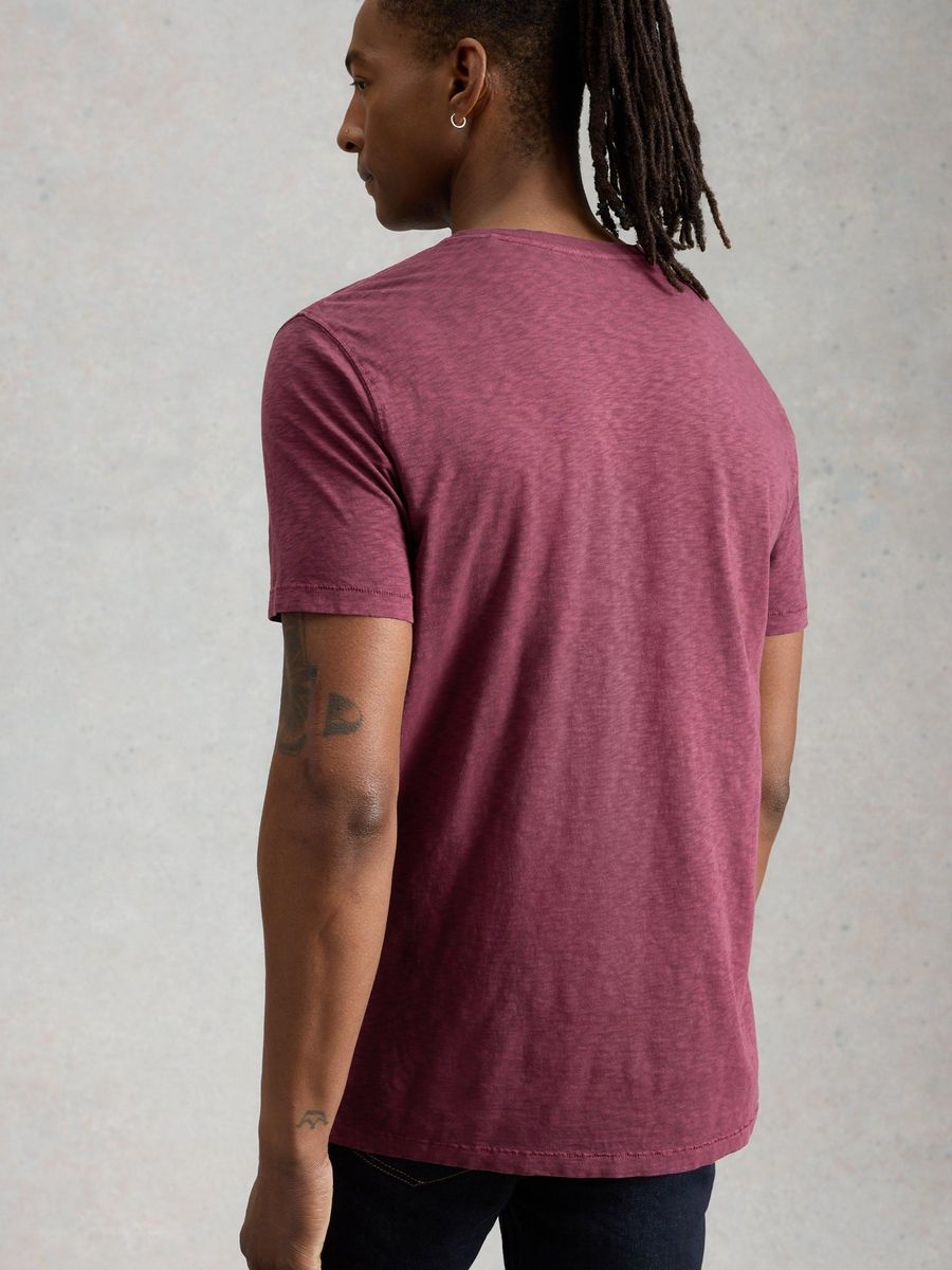 Klassisches Baumwoll-T-Shirt mit gerader Passform