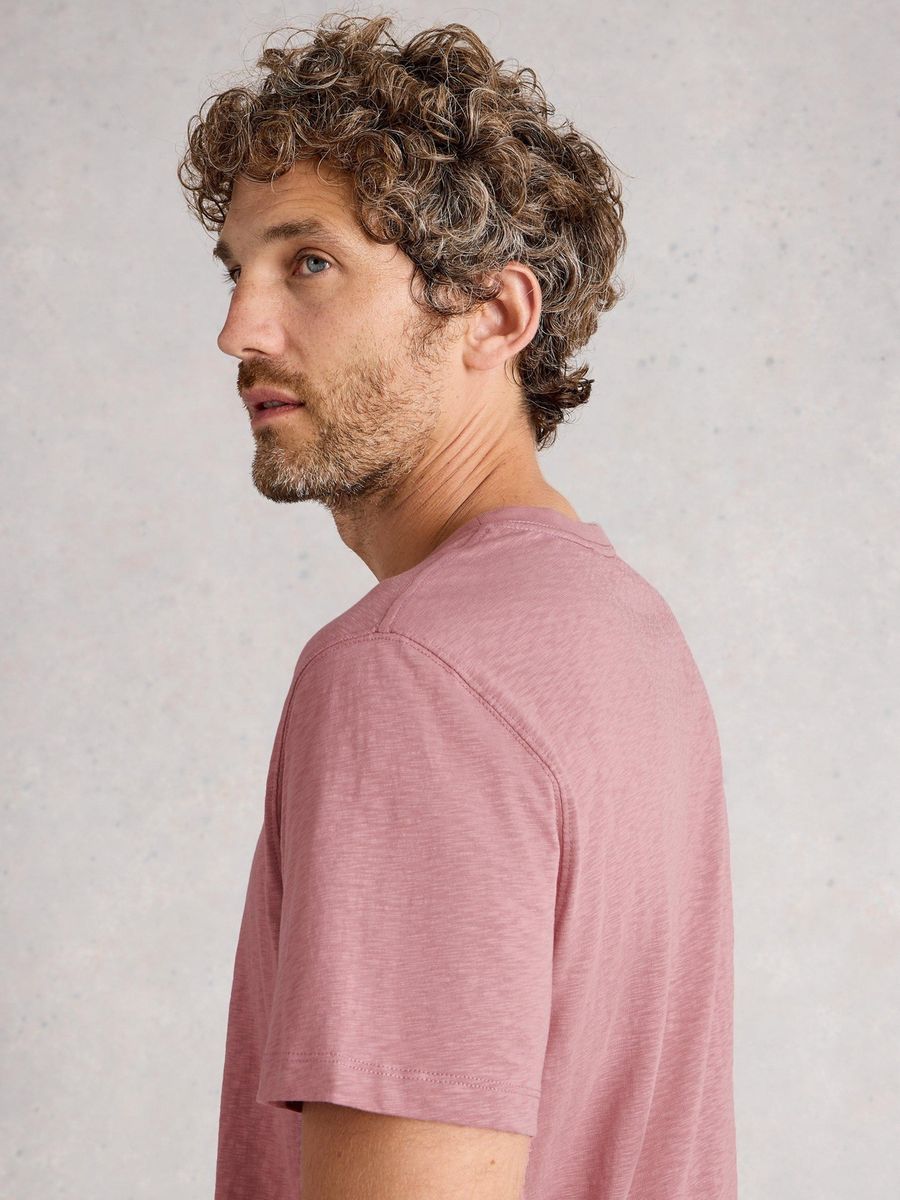 Klassisches Baumwoll-T-Shirt mit gerader Passform