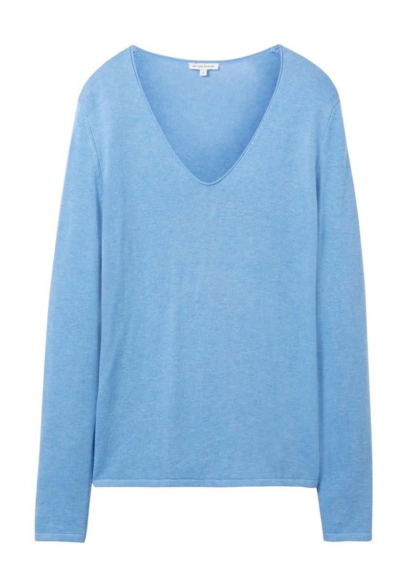 Eleganter Strickpullover mit V-Ausschnitt