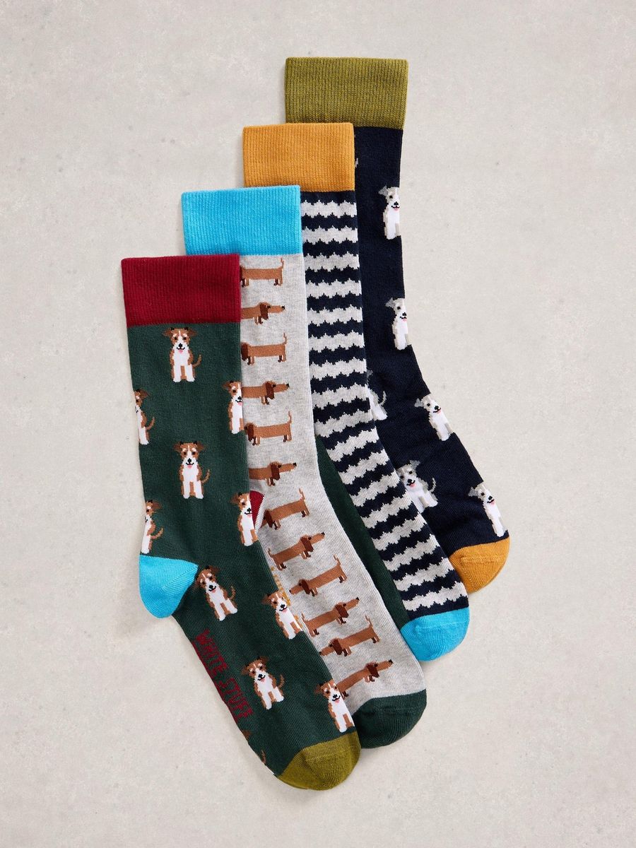 Socken-Set mit Hundemuster