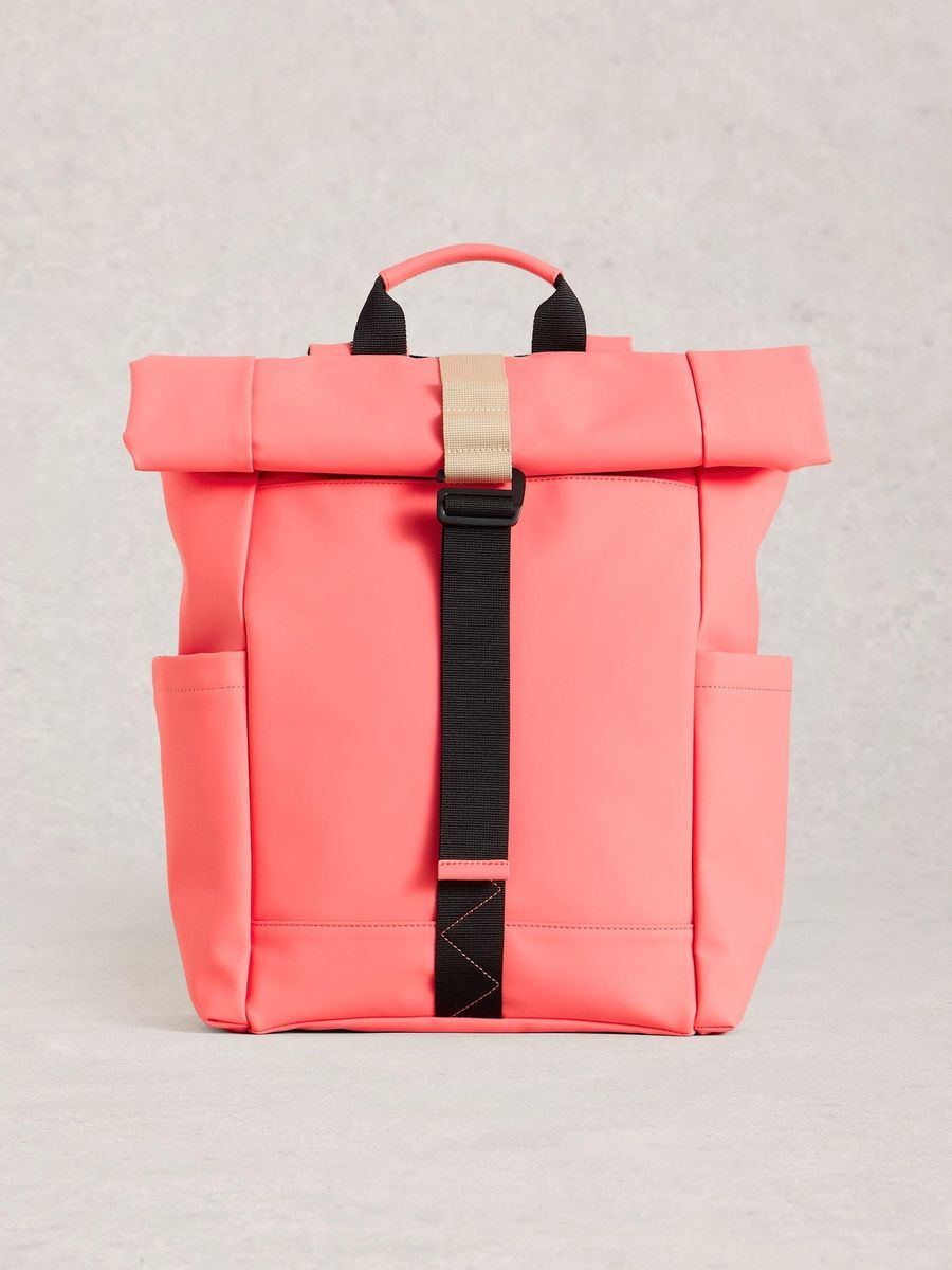 Gummierter Roll-Top Pendlerrucksack