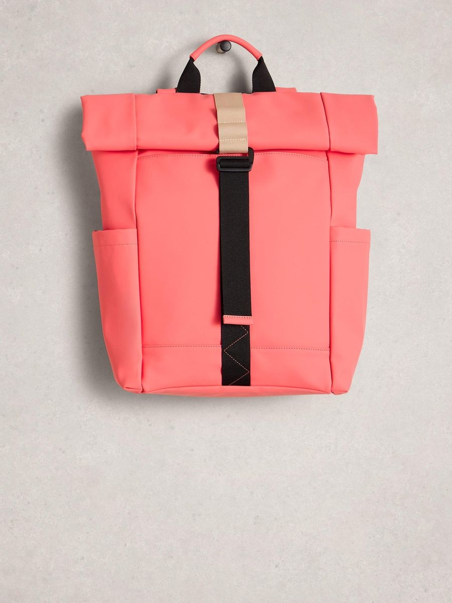 Gummierter Roll-Top Pendlerrucksack