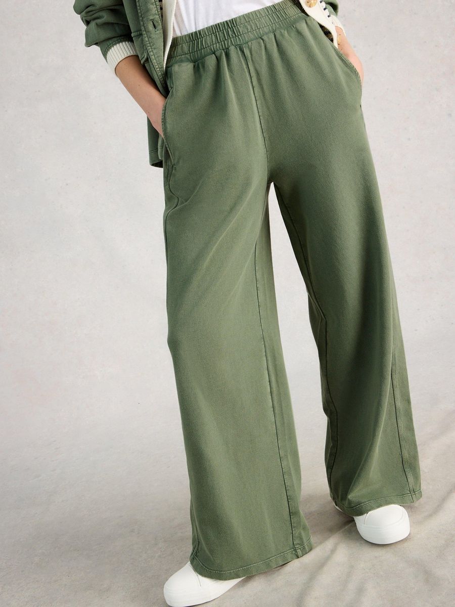 Weite Jersey-Freizeithose aus Baumwolle