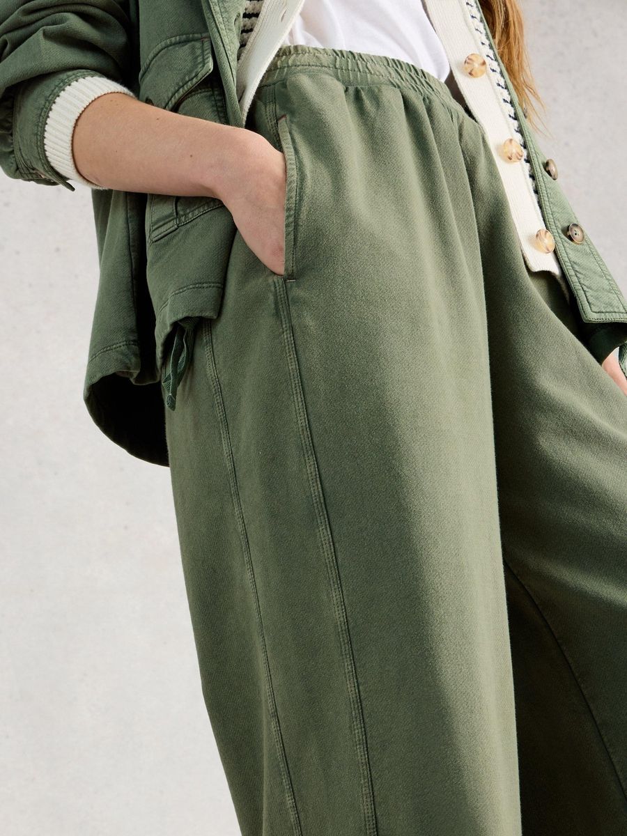 Weite Jersey-Freizeithose aus Baumwolle