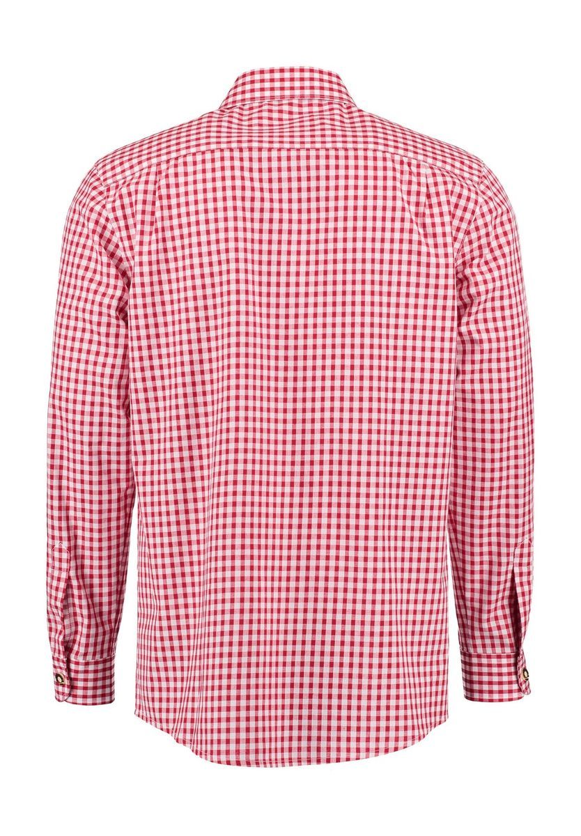 Traditionelles Gingham-Karo Langarmhemd