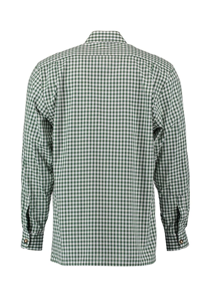 Kariertes Langarm Trachtenhemd