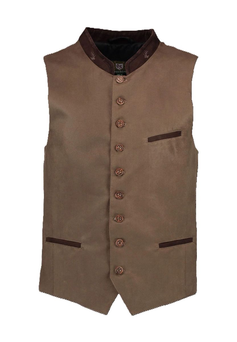 Braune traditionelle deutsche Weste für Herren