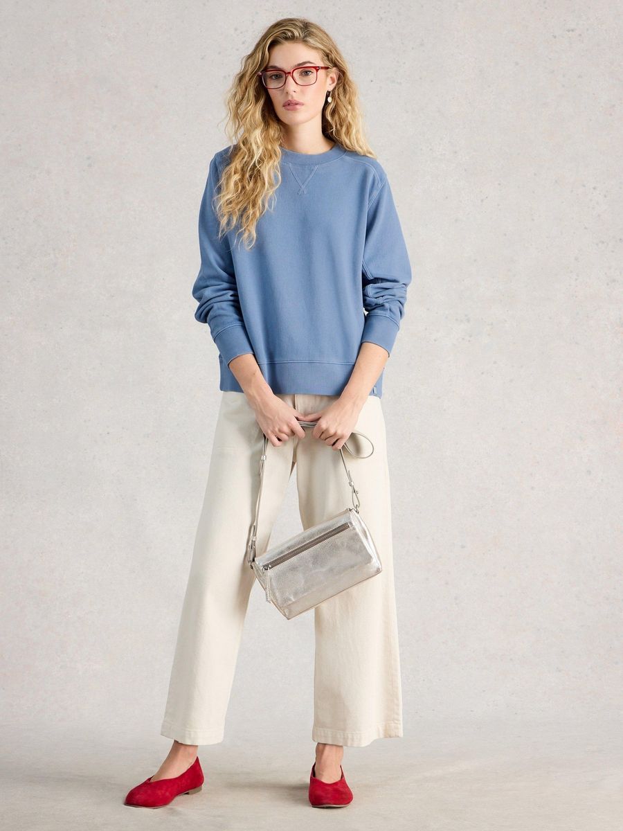 Bequemes Bio-Baumwoll-Pullover Sweatshirt