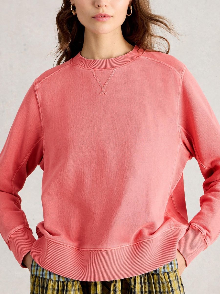 Bequemes Bio-Baumwoll-Pullover Sweatshirt