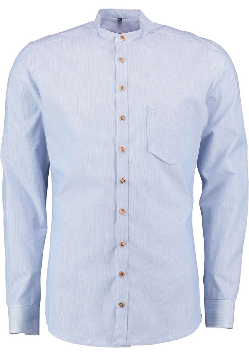 Schmales Freizeithemd mit Stehkragen