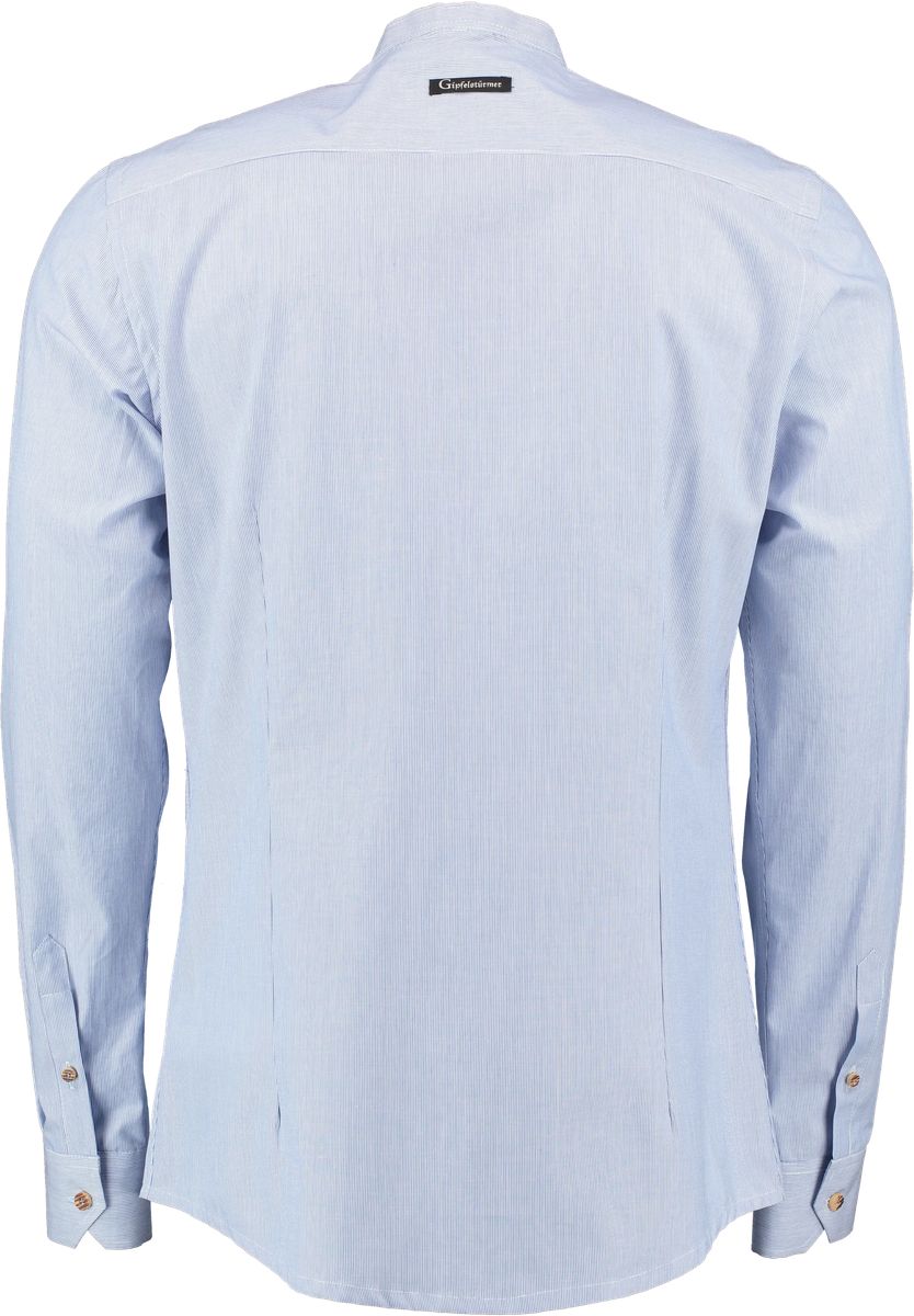 Orbis Freizeithemd, Slim-Fit, Langarm, Stehkragen, für Herren, blau, 37/38