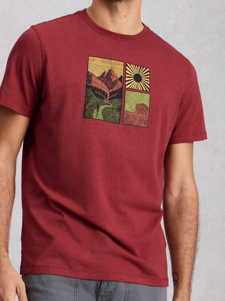 Baumwoll-T-Shirt mit Grafikprint