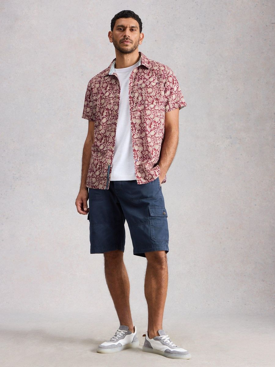 Kurzarmhemd mit floralem Print
