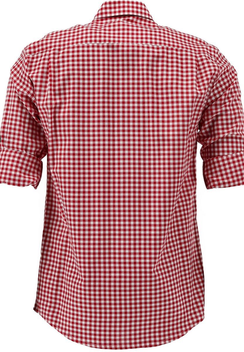 Traditionelles kariertes Hemd mit Roll-Up-Ärmeln