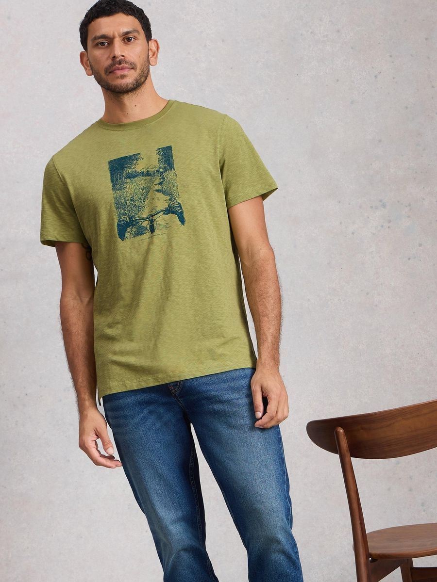 Grafik-T-Shirt Abersoch mit Naturmotiv
