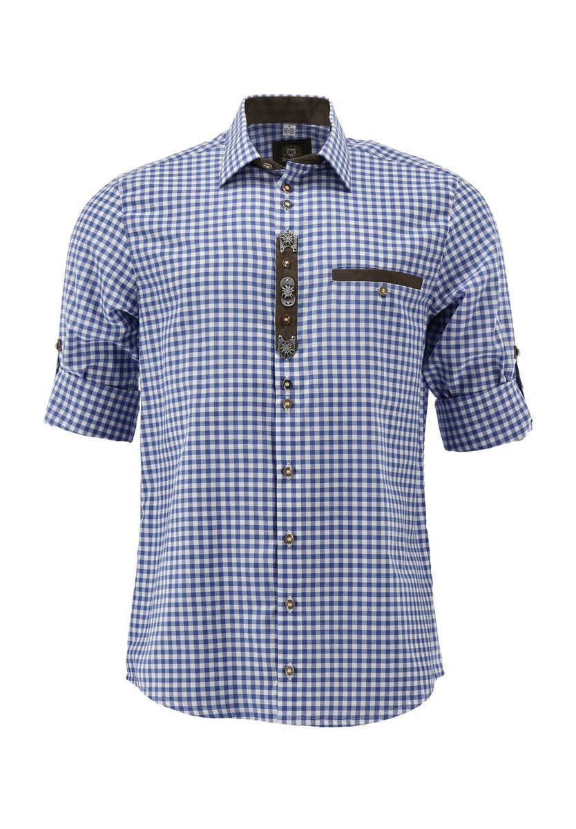 Herren Gingham Button-Down Hemd