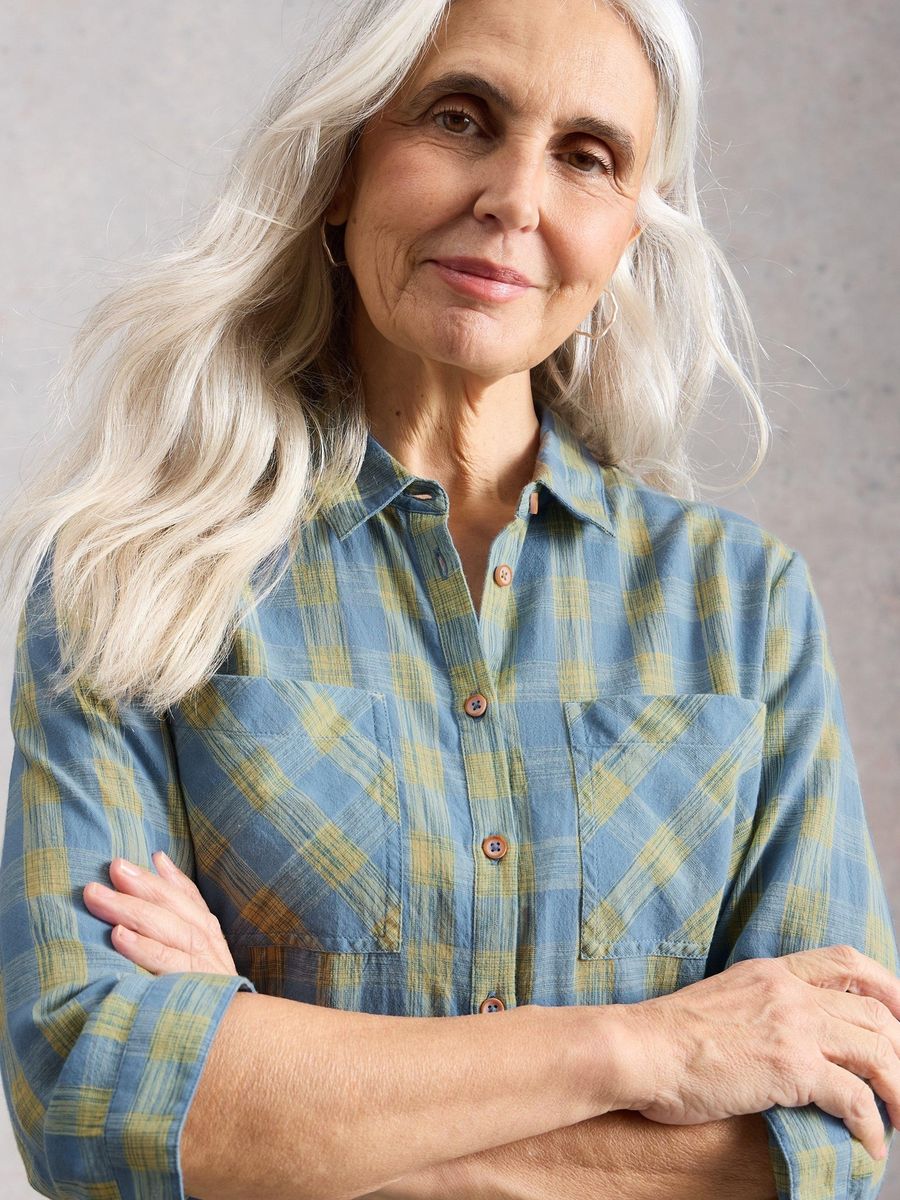 Sophie kariertes Hemd aus Bio-Baumwolle