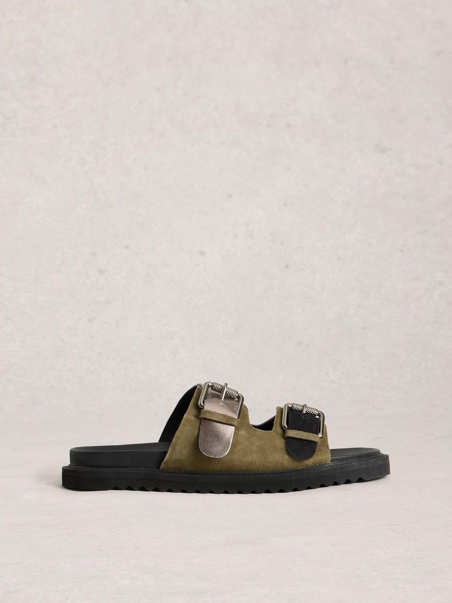 Fußbettsandalen mit Schnallen
