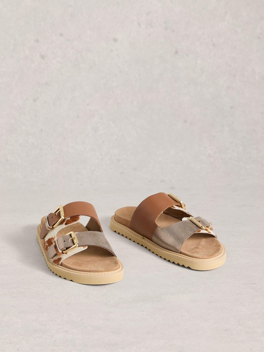 Fußbettsandalen mit Schnallen