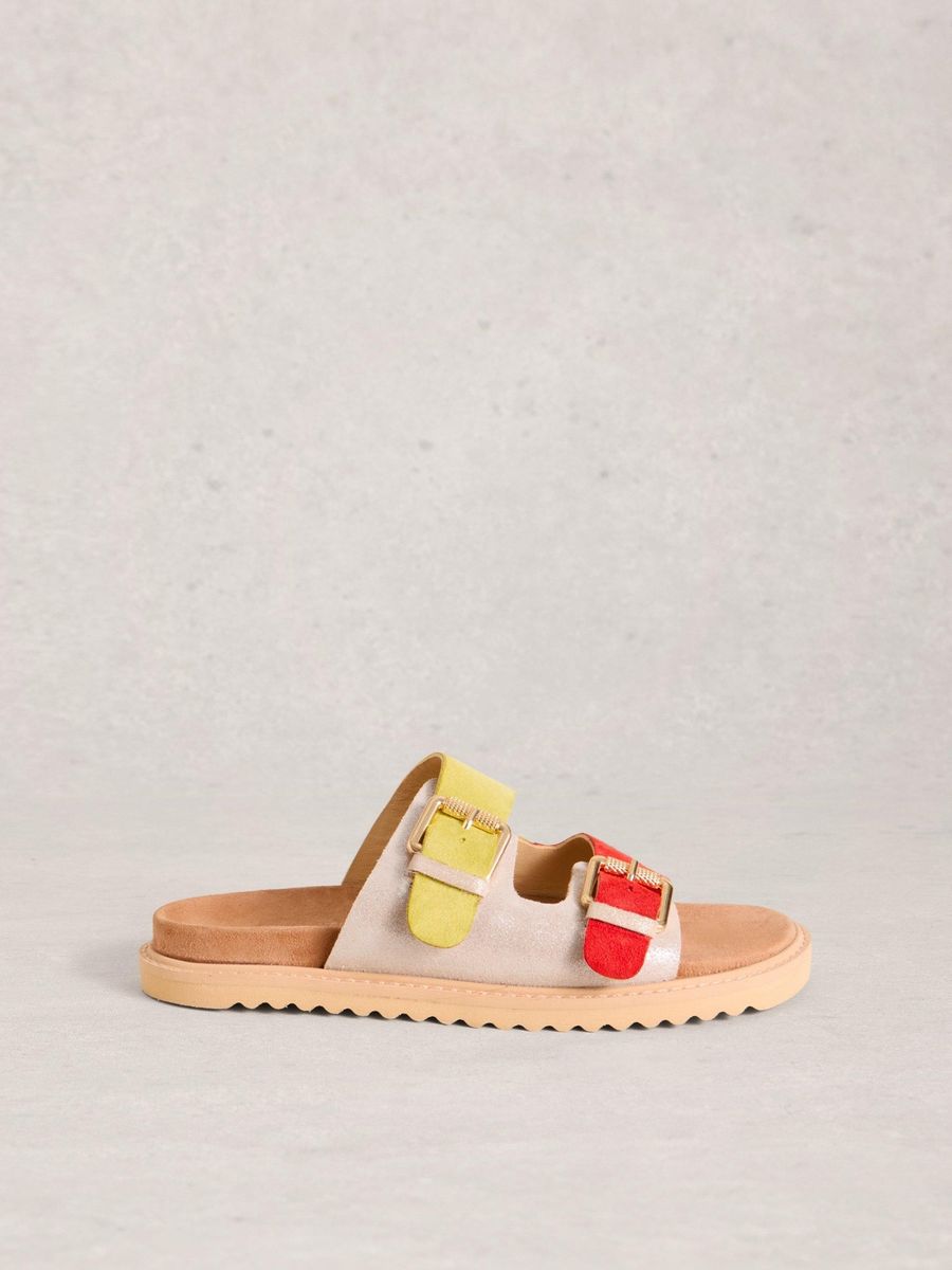 Fußbettsandalen mit Schnallen