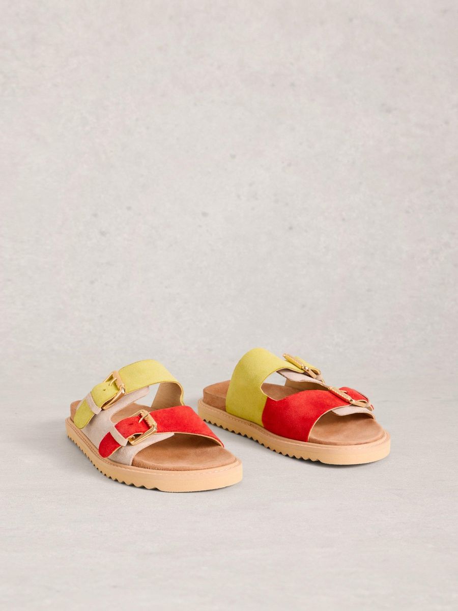 Fußbettsandalen mit Schnallen