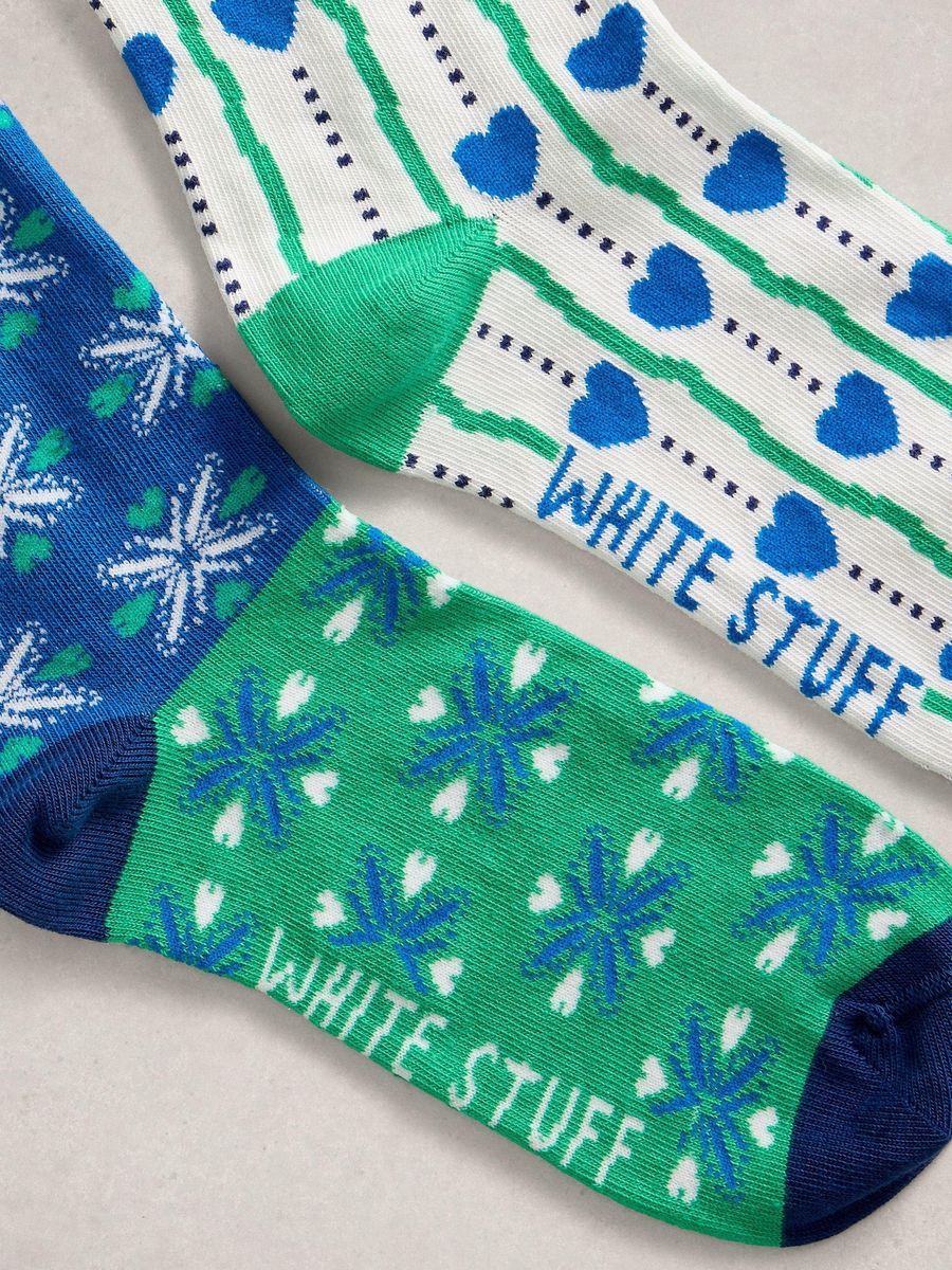 Socken mit Muster aus Bio-Baumwollmischung