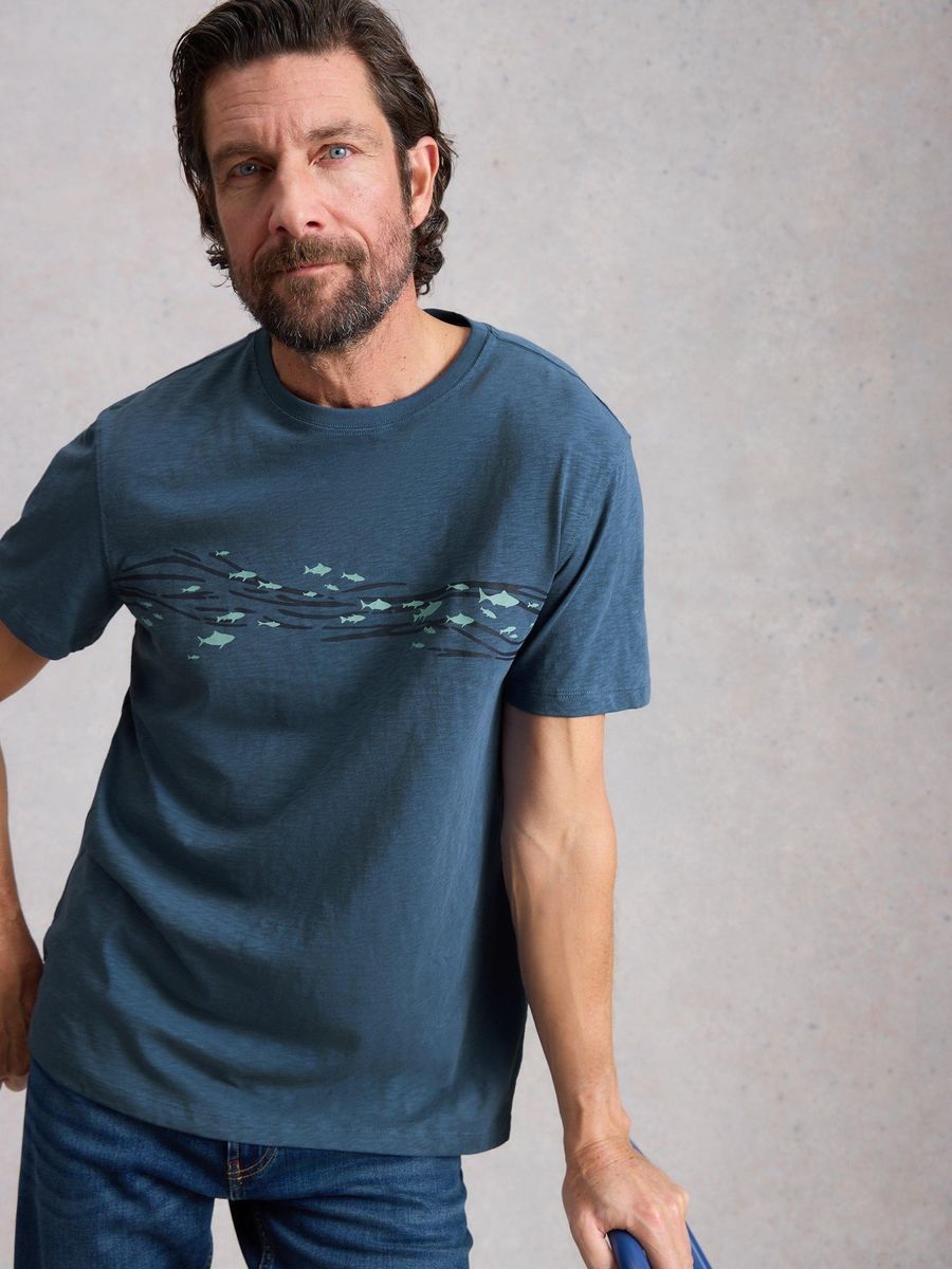 Abersoch T-Shirt mit Fischgrafik