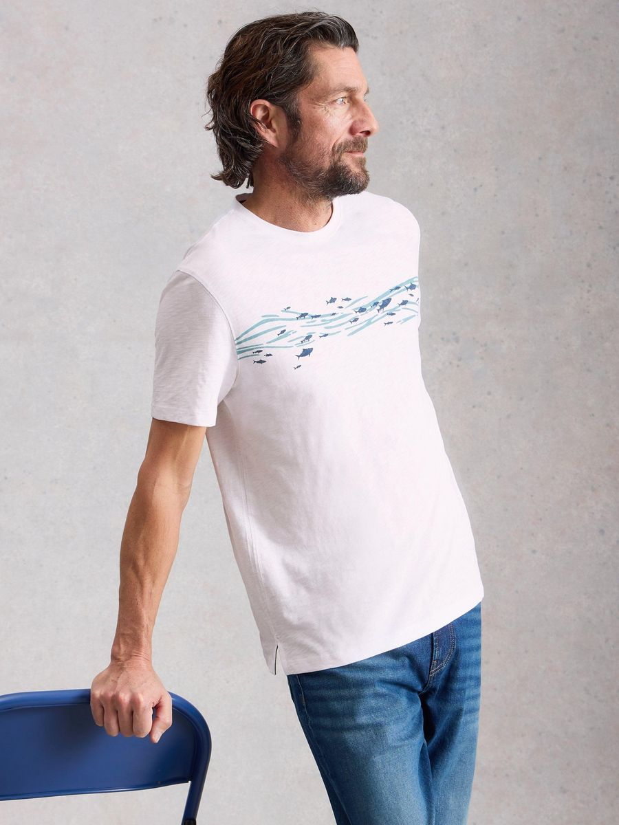 T-Shirt mit Rundhalsausschnitt und Grafikprint