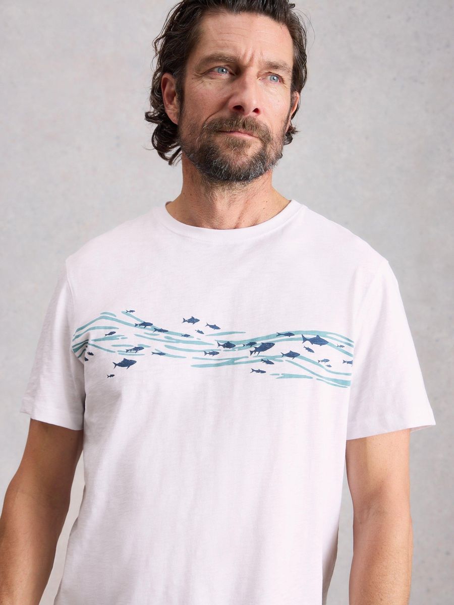 T-Shirt mit Rundhalsausschnitt und Grafikprint