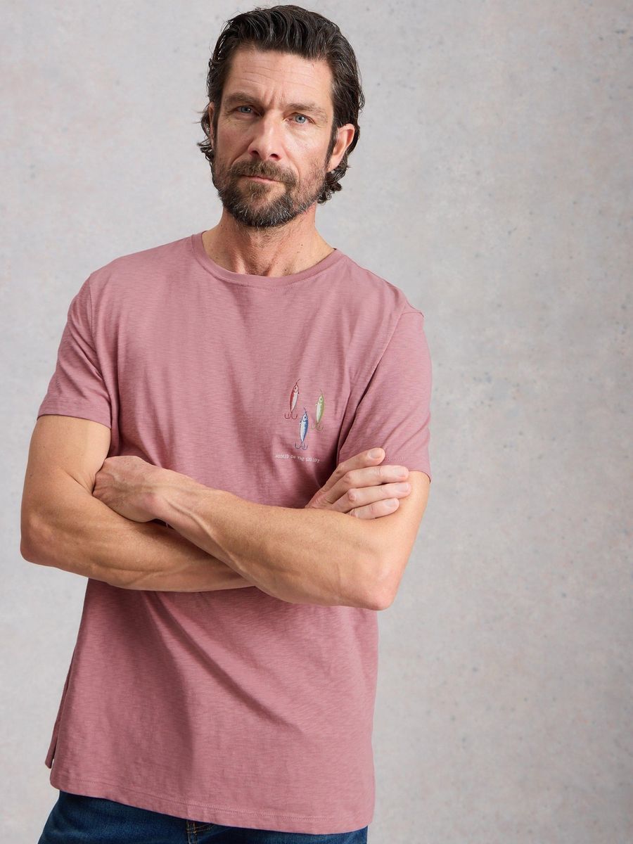 T-Shirt mit Grafikprint aus Baumwolle