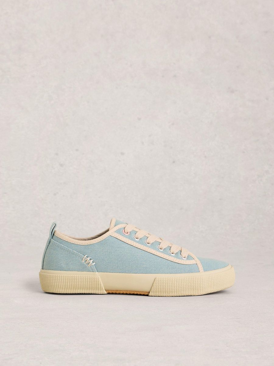 Gestreifte Canvas Stoffschuhe