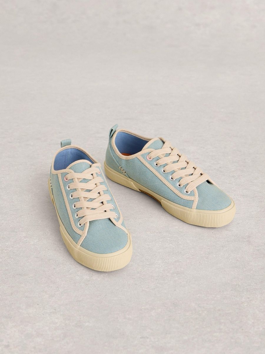 Gestreifte Canvas Stoffschuhe