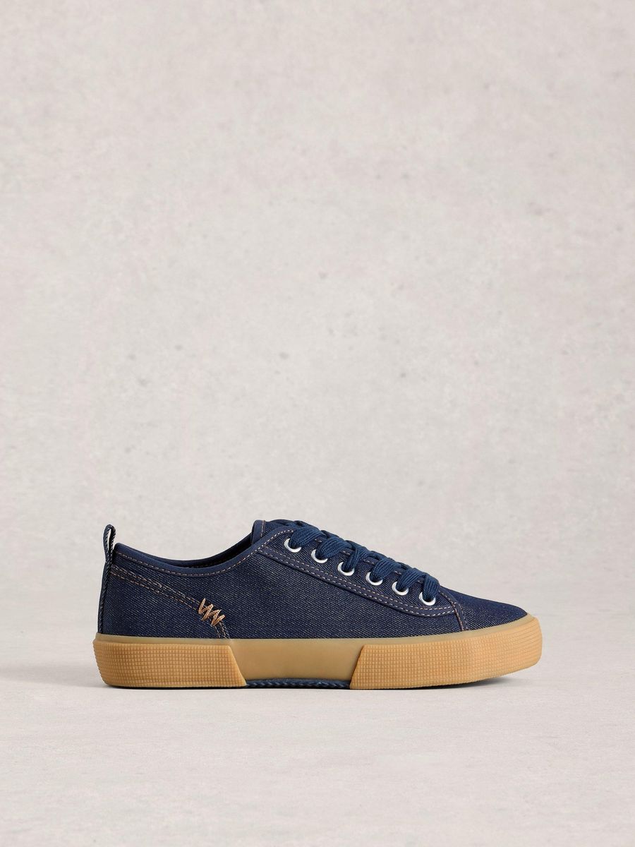 Gestreifte Canvas Stoffschuhe