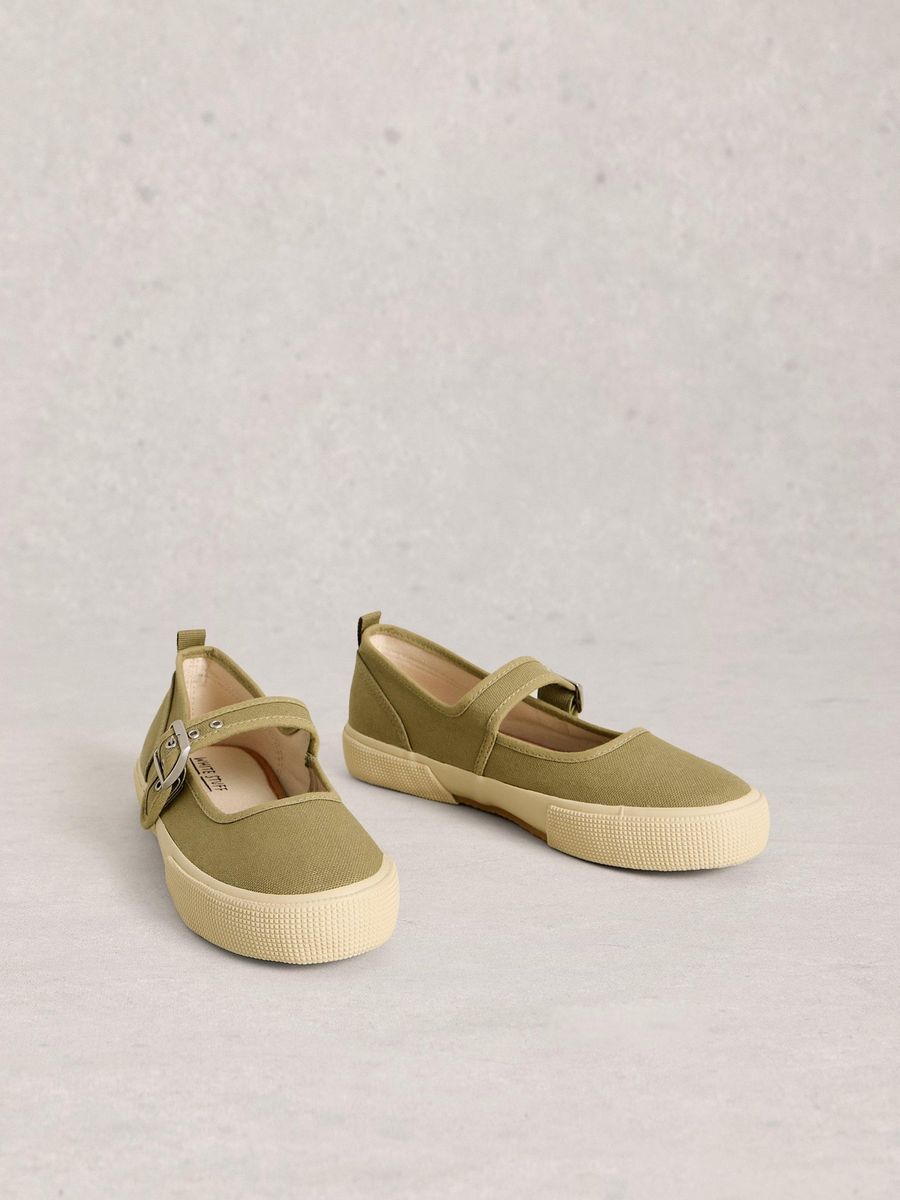 Mary Jane Stoffschuhe mit Leopardenmuster