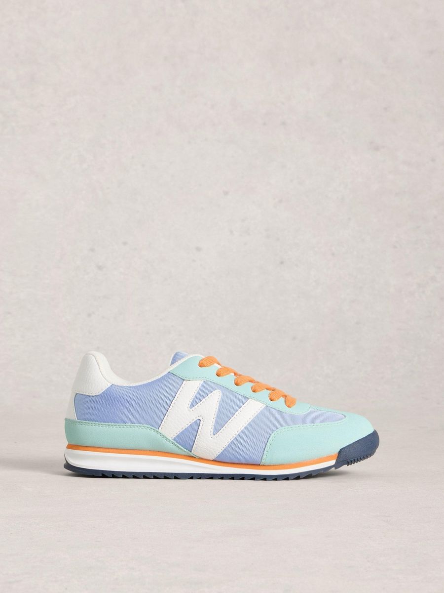 Pastellfarbener Colorblock Laufschuh