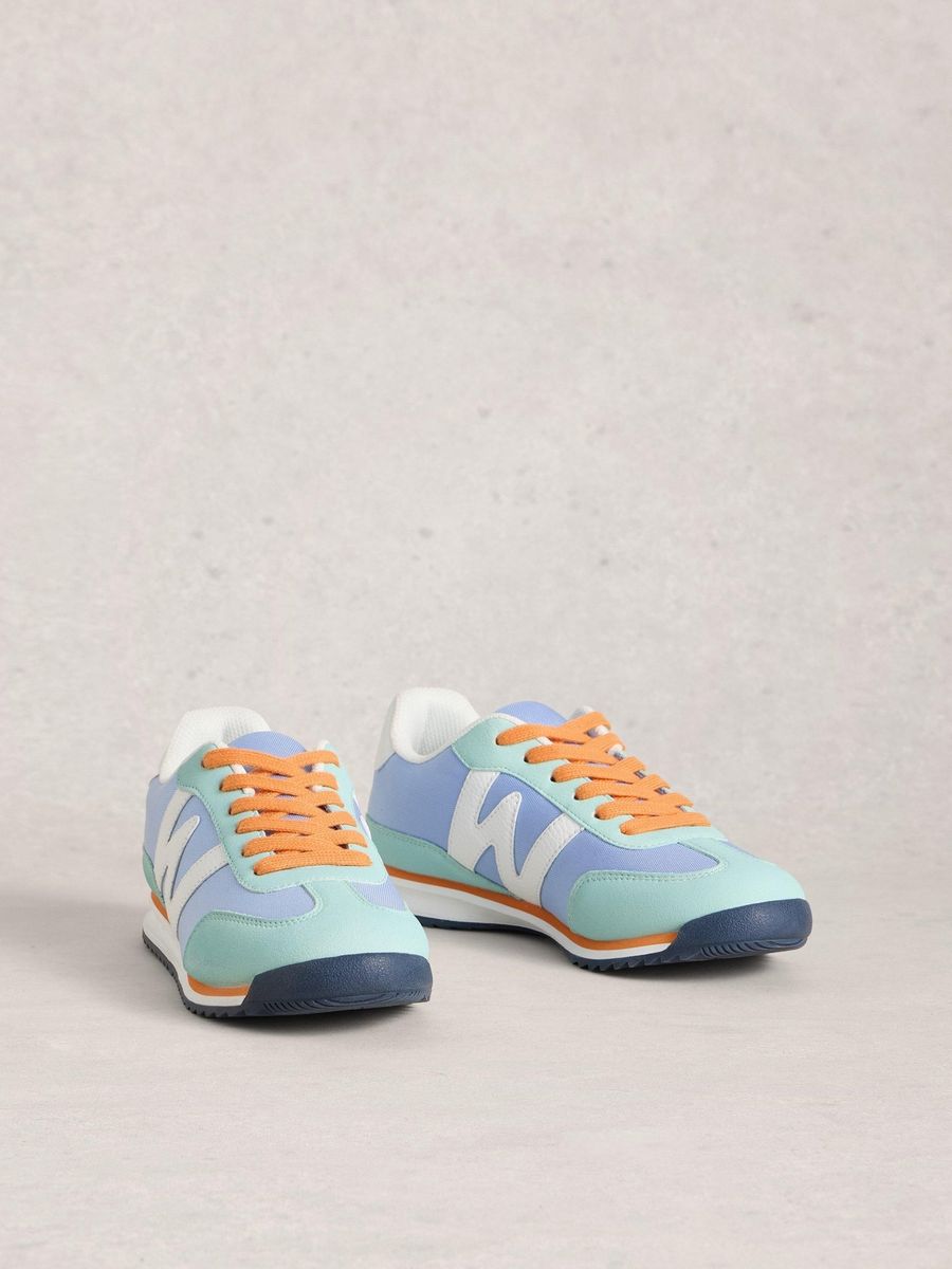 Pastellfarbener Colorblock Laufschuh
