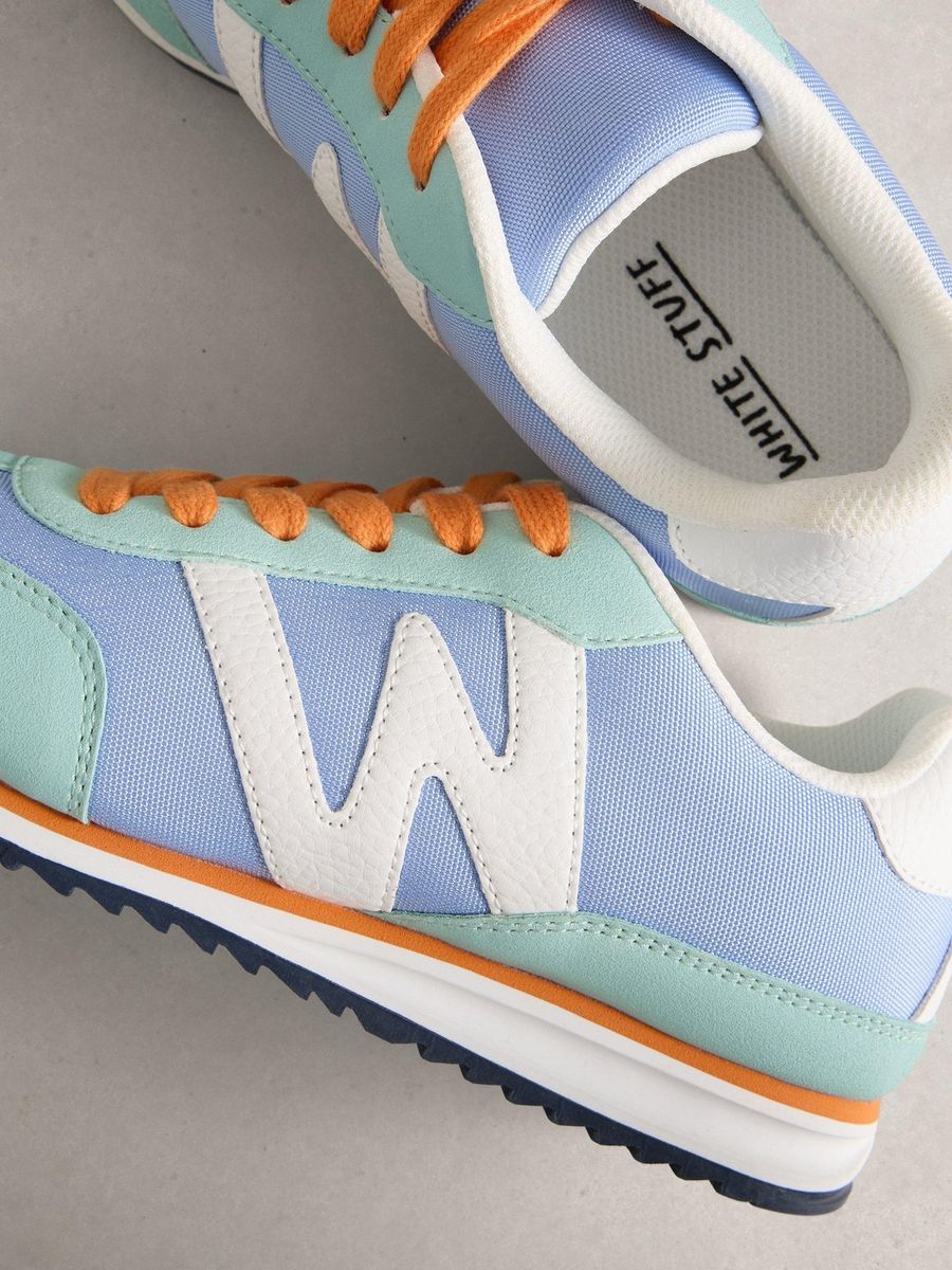 Pastellfarbener Colorblock Laufschuh